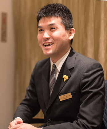 インタビューの様子