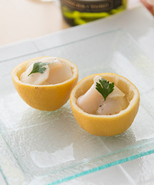 ホタテとカブのマリネ