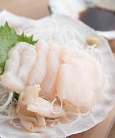 活ホタテの刺身