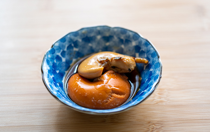 春ホタテの煮物