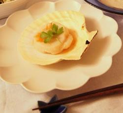 ホタテ料理の写真