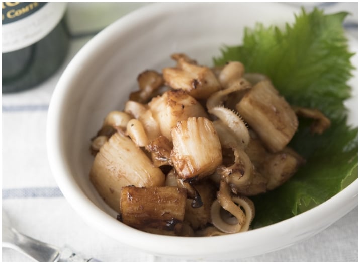 ホタテの貝柱調理例