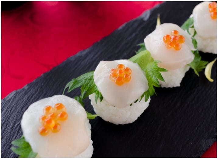 ホタテの貝柱調理例