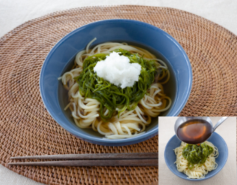 めかぶの和風スープパスタ